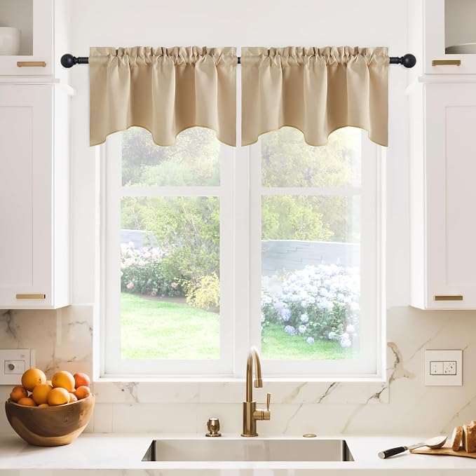 NICETOWN Farmhouse Blackout Valances by NICETOWN