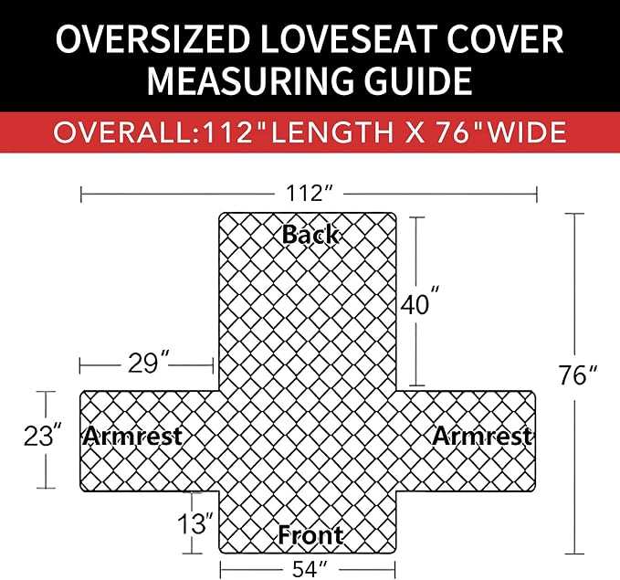 Easy-Going Reversible Couch Cover, 2 Cushion Sofa, Water Resistant Mat - Image 6