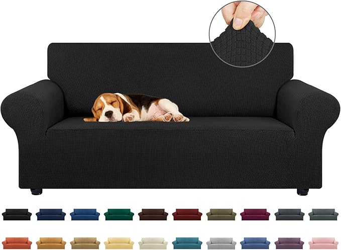 KEKUOU Stretch Loveseat Sofa Cover Slipcover, Couch Covers by KEKUOU