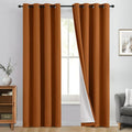 Yakamok 100% Blackout Curtain Panels 84 inches Cold and Light Blocking Drapes by Yakamok
