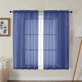 Gwine Royal Blue Sheer Curtains by Gwine