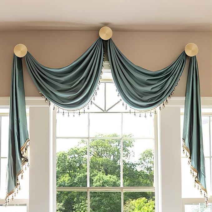 Curtain Tiebacks 2 Pack Curtain Holdbacks Zinc Alloy Curtain Tiebacks Wall - Image 7