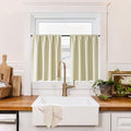 RYB HOME 100% Blackout Basement Curtains 30 inches Long, Heat & UV Blocking by RYBHOME
