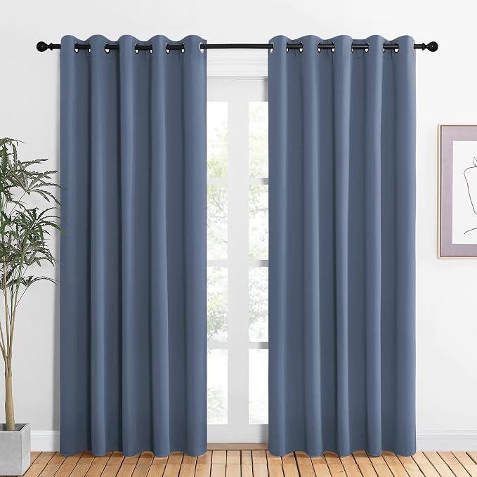 NICETOWN Blackout Draperies 60" W x 84" L Curtains by NICETOWN