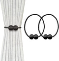 MELALUXE 2 Pack Magnetic Curtain Tiebacks, Decorative Curtain Holdbacks by Melaluxe