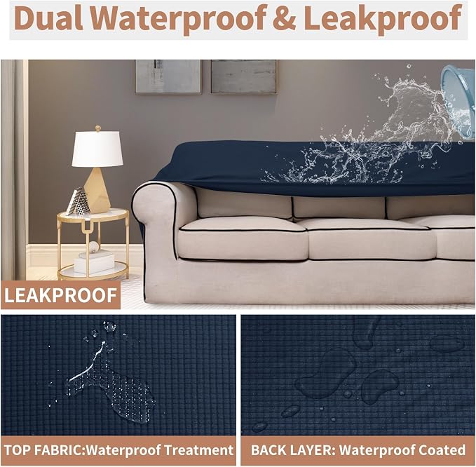 Easy-Going 100% Waterproof Chair Couch Cover, Dual Waterproof Sofa Cover - Image 3