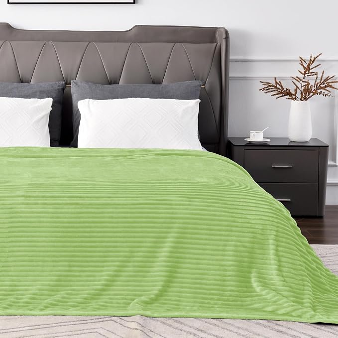 BEDELITE Fleece Blanket King Size – 3D Ribbed Jacquard Soft and Warm Decorative - Image 7