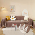 HANDONTIME Brown Sofa Covers Slipcover Simple Couch Cover by HANDONTIME