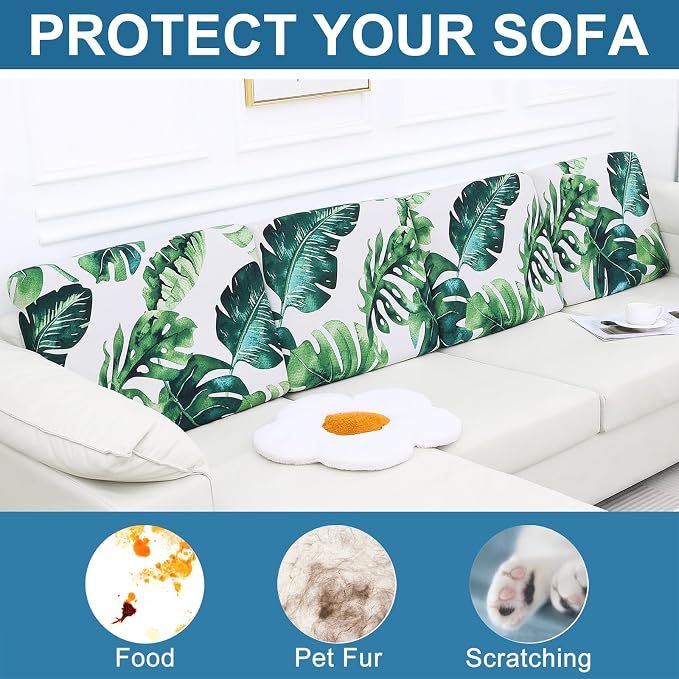 Smiry Printed Couch Cushion Covers, Stretch Soft Couch Covers - Image 7