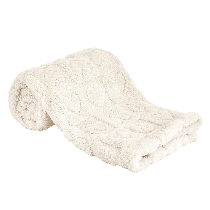 Yurhap Fleece Baby Blanket Heart Checkered Blanket, Ultra Soft Cozy Baby by Yurhap