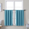 Simplebrand Ava Turquoise Short 36 Inches Blackout Curtain 2 Panels Set by Simplebrand