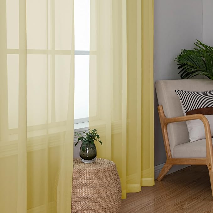Simplebrand Yellow Tier Curtains - Image 4