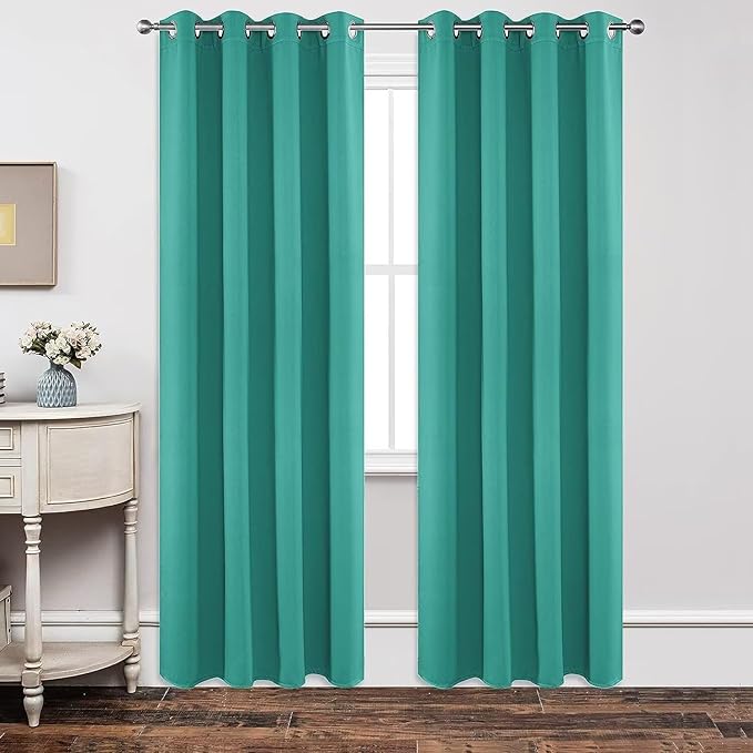 Joydeco Blackout Curtains 120 inches Long 2 Panels Set, Thermal Insulated Long by JOYDECO