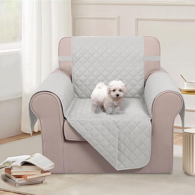 U-NICE HOME Reversible Oversized Chair Covers Quilted Water Repellent Pet - Image 2