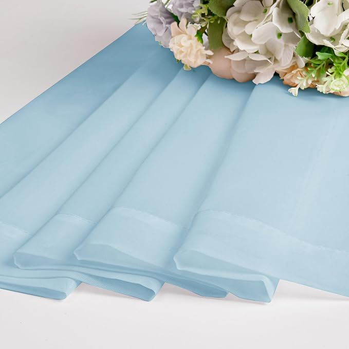 Chyhomenyc Sky Blue Sheer Valances - Image 8