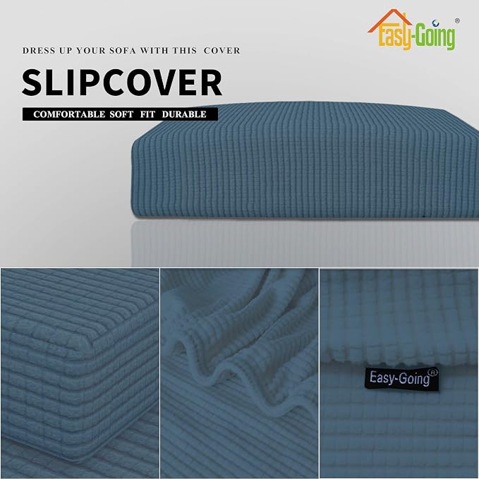 Easy-Going Stretch 1 Piece Couch Cushion Cover - Image 3