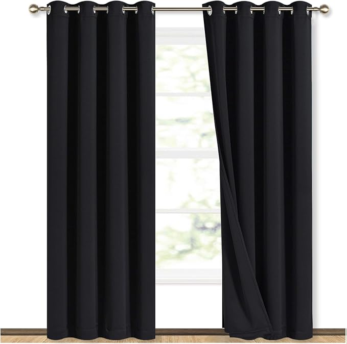 NICETOWN High-End Thermal Curtains, Full Blackout Curtains 84 inches Long by NICETOWN