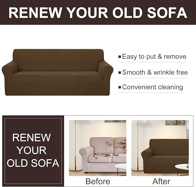 U-NICE HOME Loveseat Cover Stretch Couch Cover Sofa Cover Sofa Slipcover - Image 5