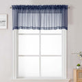 Lecloud Navy Blue Sheer Valances by Lecloud