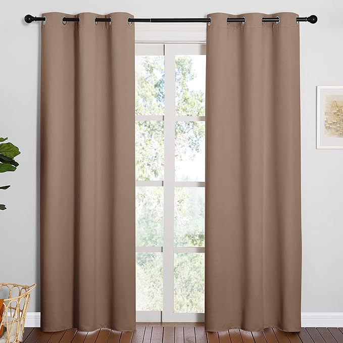 NICETOWN Window Treatment Thermal Insulated Solid Grommet Blackout by NICETOWN