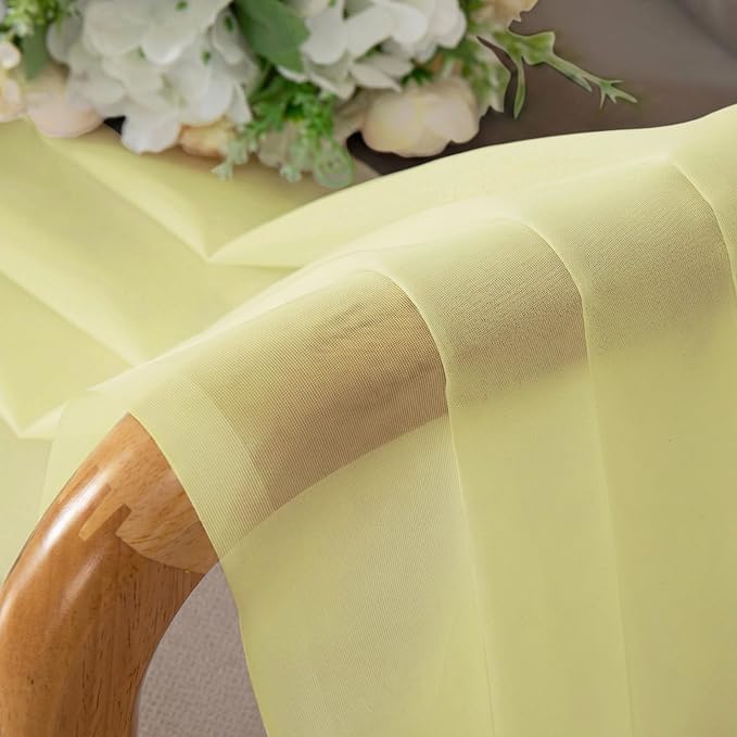 Chyhomenyc Sheer Tier Curtains 24 Inch Length - Image 7