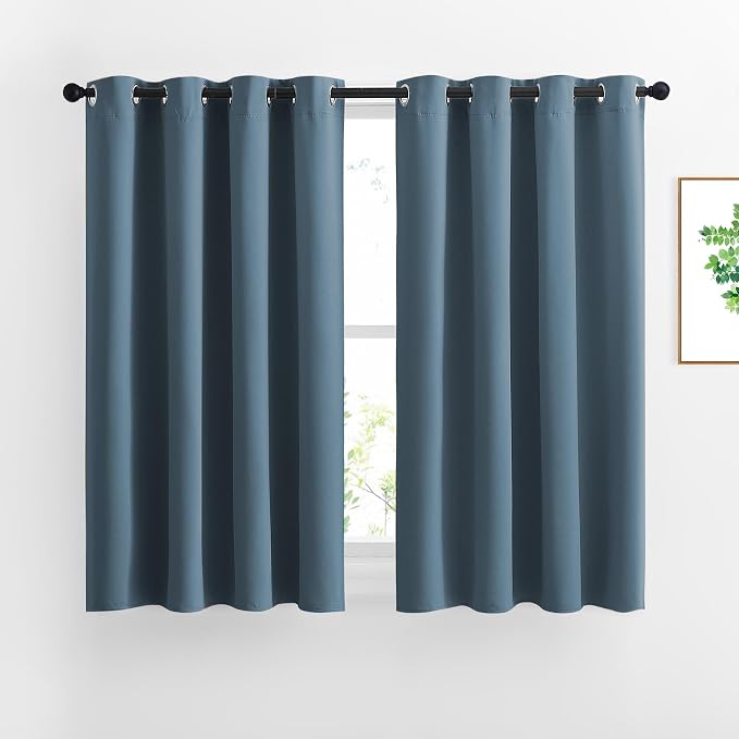 NICETOWN Smoky Blue Blackout Curtains by NICETOWN