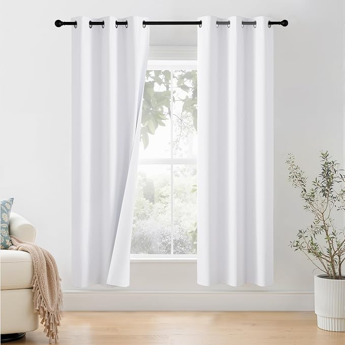 NICETOWN 100% Blackout Window Curtain Panels 78 inch Length by NICETOWN