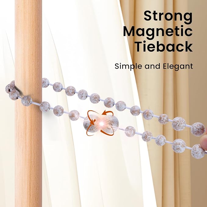 KLOGTSIND Magnetic Curtain Tiebacks, Curtain Tie Backs - Image 6