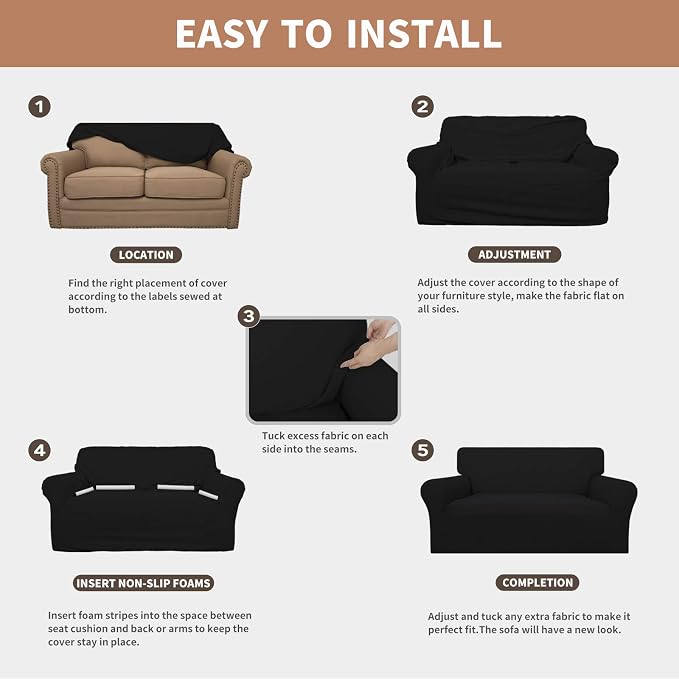 Easy-Going 100% Waterproof Oversized Chair Couch Cover, Dual Waterproof Sofa - Image 5