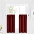 RYB HOME Kitchen Blackout Curtains Over Sink 36 inch Length, Rod Pocket Summer by RYBHOME