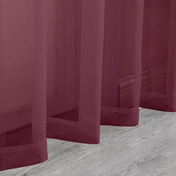 Aiyufeng Short Sheer Black Curtains - Image 7