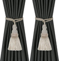 Fenghuangwu 2 Pack Curtain Tie Backs Rope Tassels by fenghuangwu
