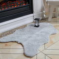 ThreadGlobe Fluffy Faux Rabbit Fur Rug 2'x3', Ultra Soft & Non-Slip Small Rugs by Unknown