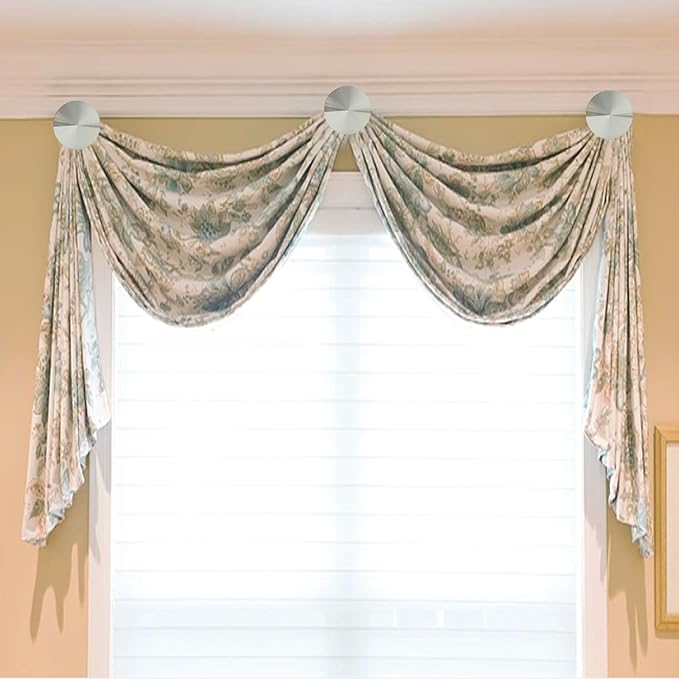 Curtain Tiebacks 2 Pack Wall Mounted Zinc Alloy Tiebacks - Image 6