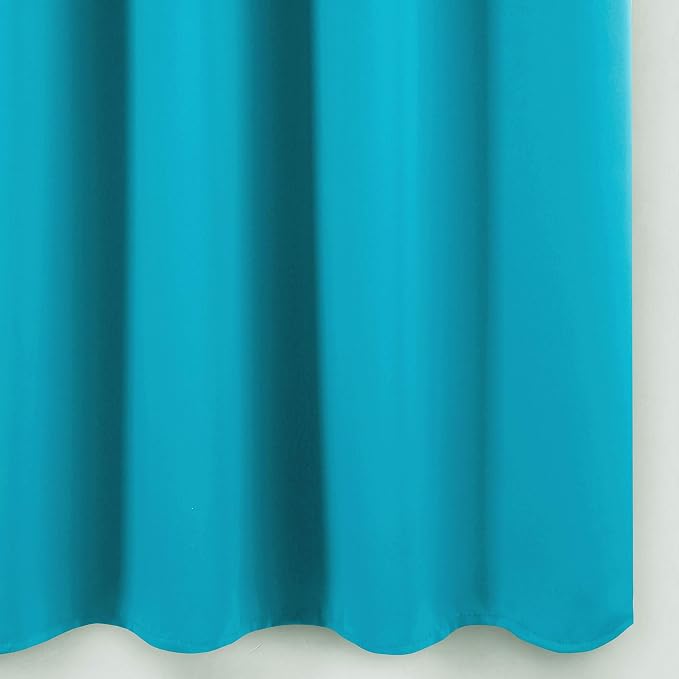 LEMOMO Teal Blackout Curtains 34 x 54 Inch Length/Set of 2 Curtain - Image 9