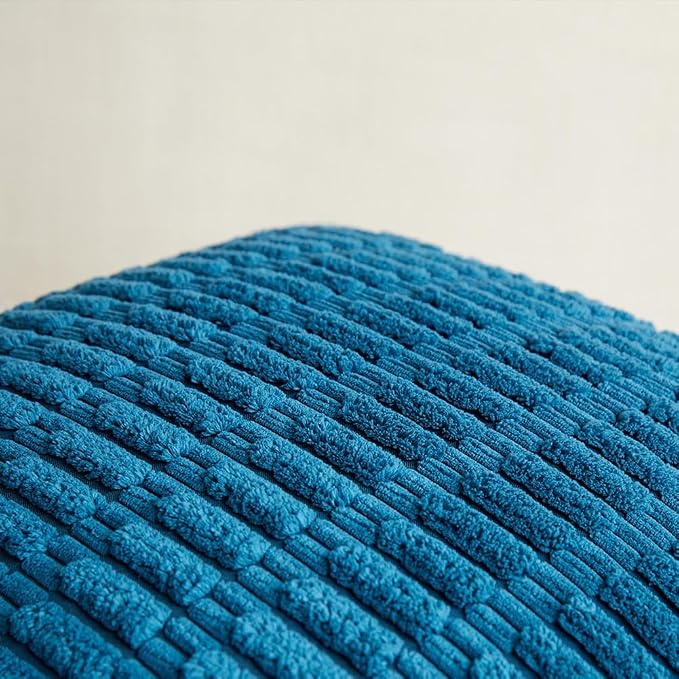 Fancy Homi 4 Packs Teal Lumbar Decorative Throw Pillow Covers 12x20 Inch - Image 5