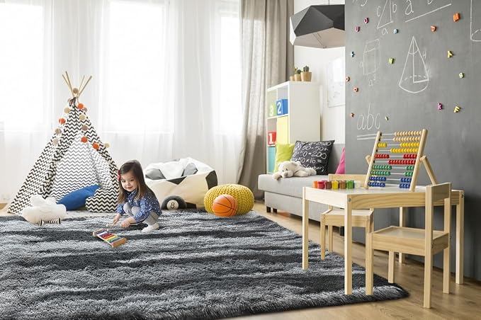 TWINNIS Super Soft Shaggy Rugs Fluffy Carpets, 6x9 Feet, Indoor Modern Plush - Image 4