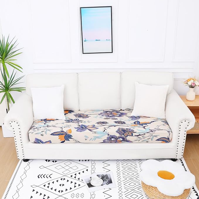 Smiry Printed Couch Cushion Covers, Stretch Soft Couch Covers - Image 5
