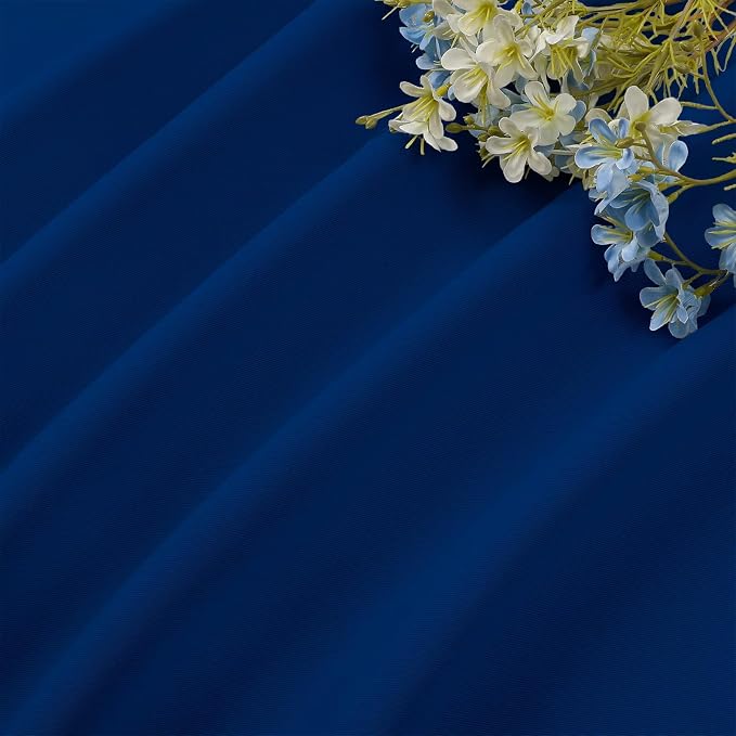 CUCRAF Royal Blue Blackout Curtains 108 inch Length 2 Panels Set, Rod Pocket - Image 7