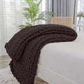 Bigacogo Chunky Knit Throw Blanket by Bigacogo
