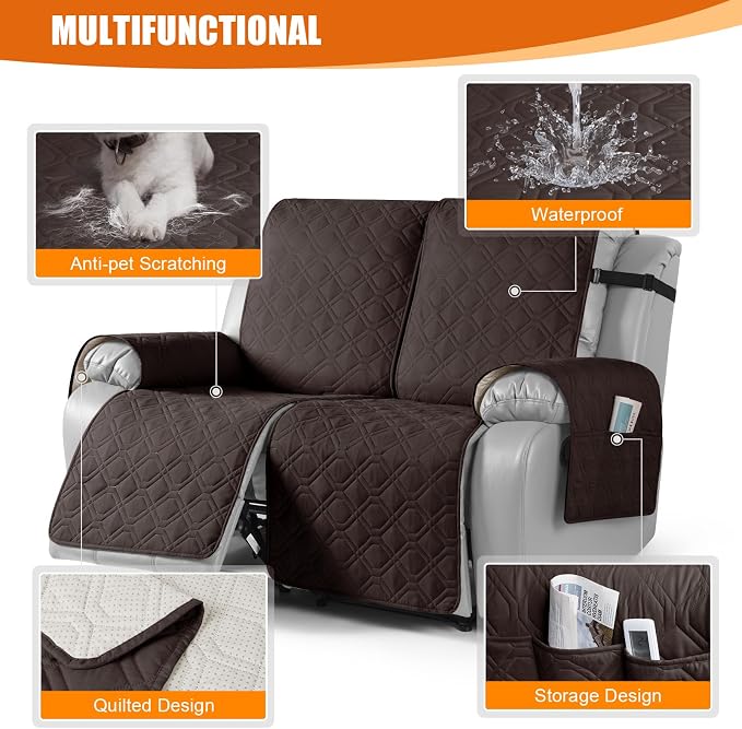 VANSOFY Waterproof Recliner Couch Covers, Sofa Covers 1-Piece Washable - Image 7