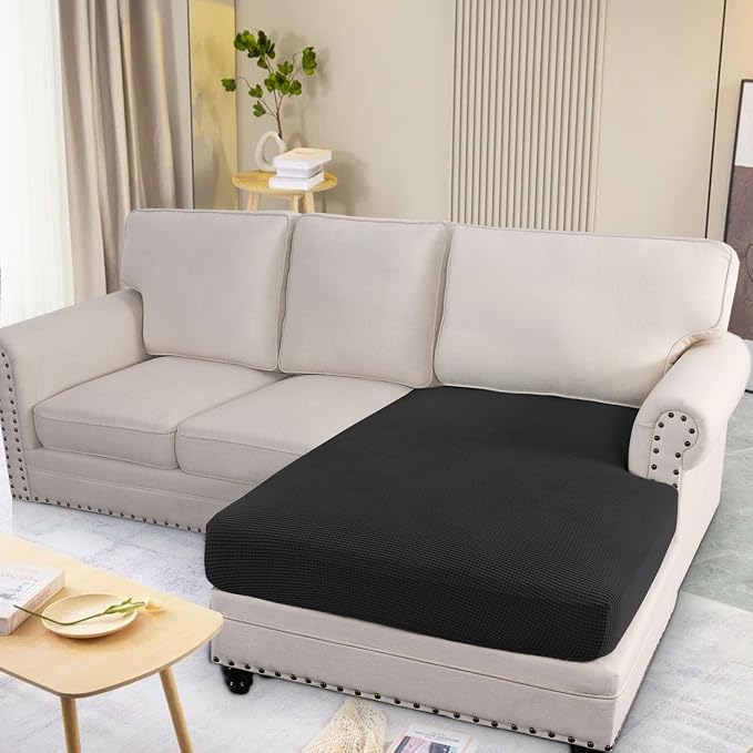 H.VERSAILTEX Super Stretch Individual Chaise Cover Sectional Couch Covers - Image 3