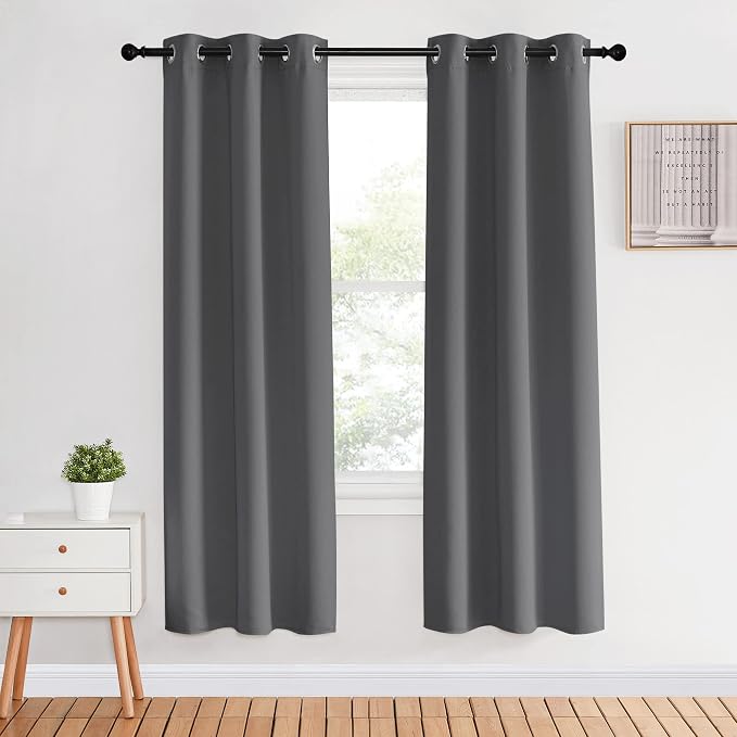 NICETOWN Blackout Window Curtains 70" L, 2 Panels, 34 inch, Grommet Top Room by NICETOWN