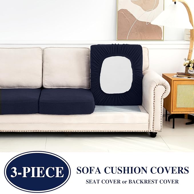 Couch Cushion Covers Seat Cushion Cover Stretch Couch Cover Separate Sectional - Image 3
