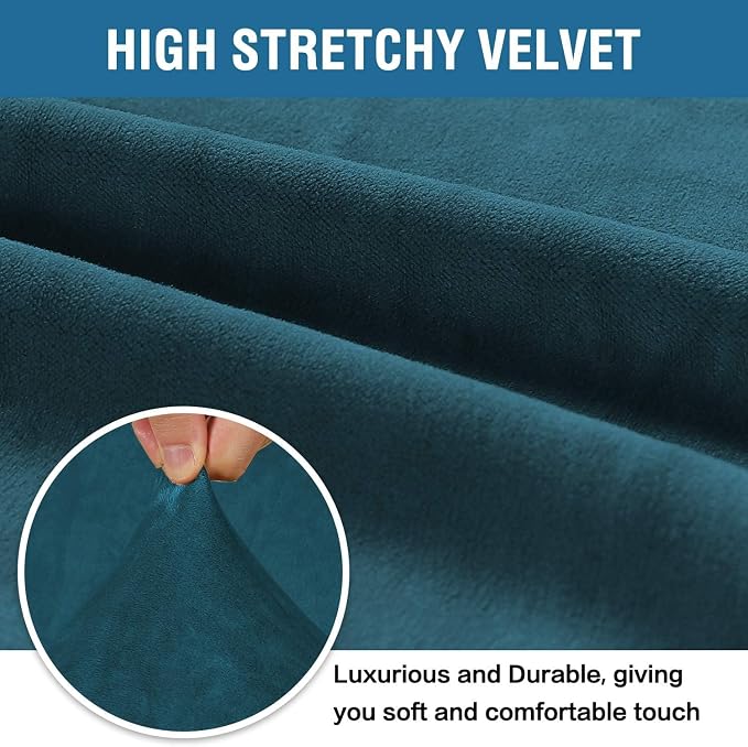 H.VERSAILTEX Stretch Velvet Sofa Covers - Image 3