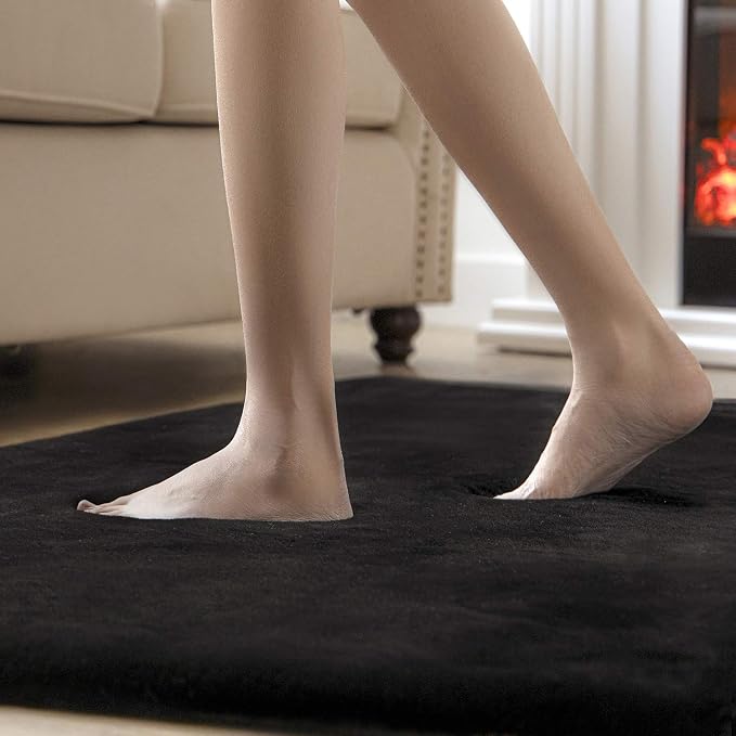 Ashler HOME DECO Ultra Soft Faux Rabbit Fur Chair Couch Cover Area Rug - Image 5