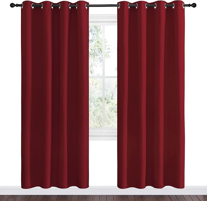 NICETOWN Christmas Blackout Curtain Panel Grommet - Image 2