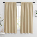 RYB HOME Curtains for Bedroom Living Room 63 inches Long, Thermal Insulated by RYBHOME
