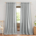 NICETOWN Linen Light Gray Curtains by NICETOWN