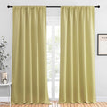 NICETOWN Blackout Curtains for Living Curtains, Paler Yellow, 2 Panels by NICETOWN